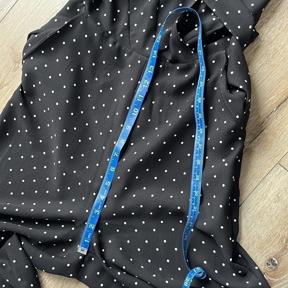 Whistles Polka Dot Jumpsuit Black & White Long Sleeve and Belted - Picture 14 of 16